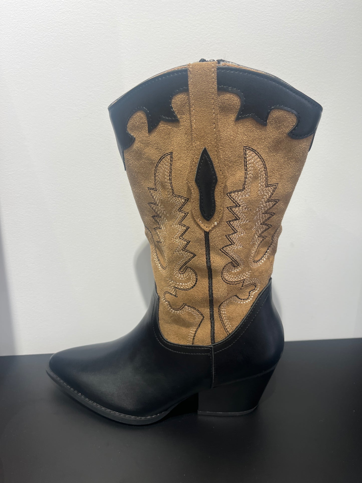 Bota cawboy negra