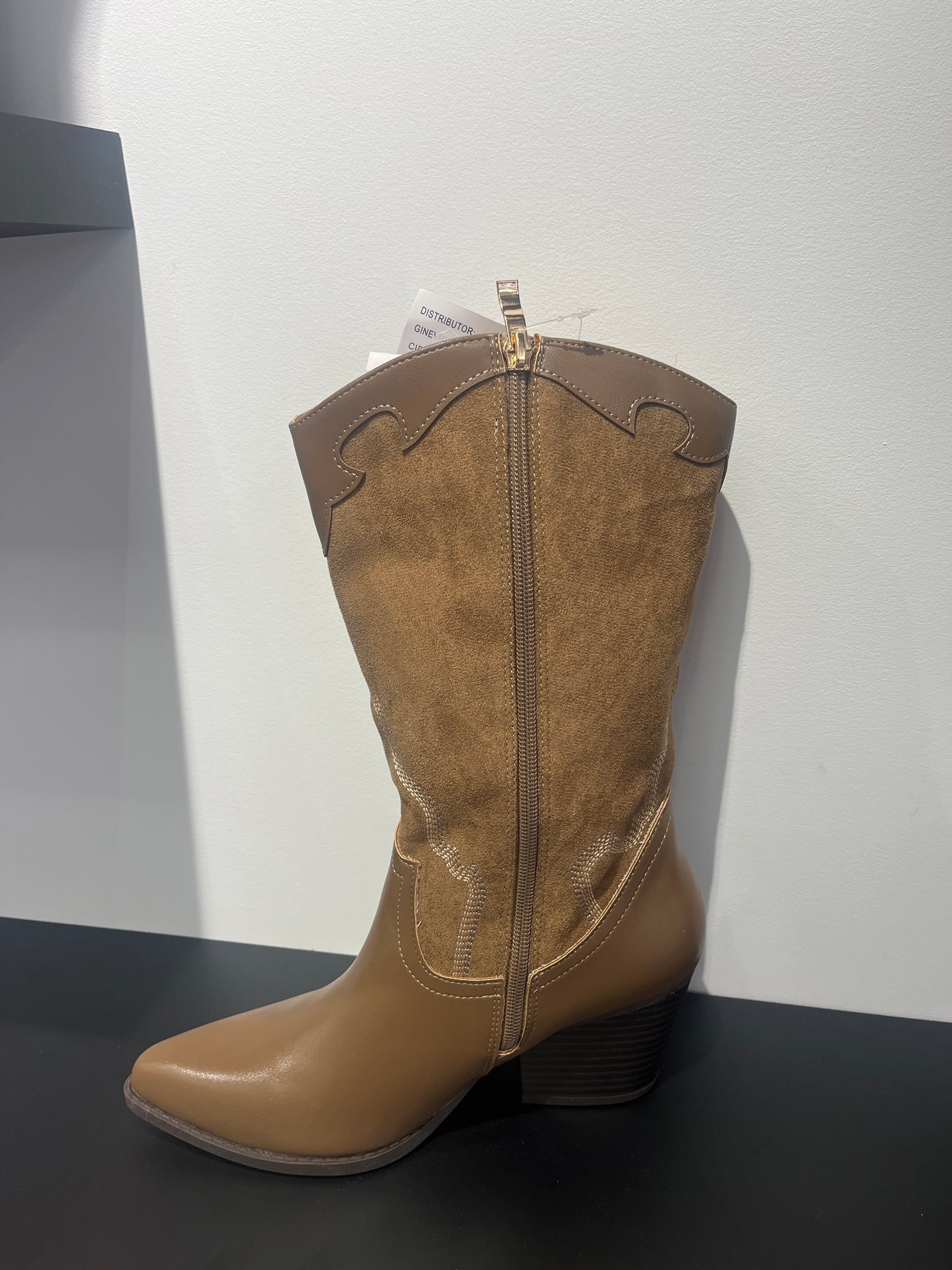 Bota cowboy camel
