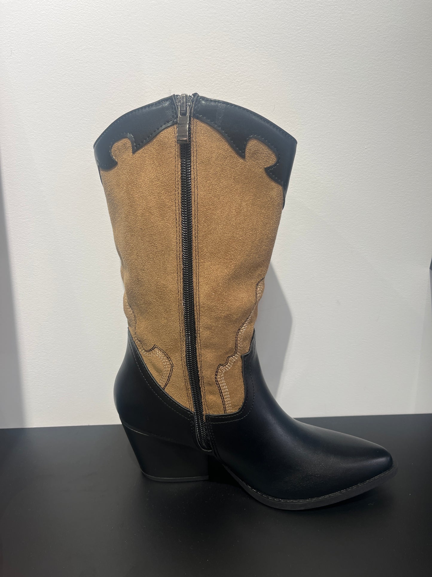 Bota cawboy negra